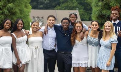 Diverse group of professional teen leaders