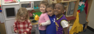 Kids playing in a classroom at the Mt. Trashmore Family YMCA preschool
