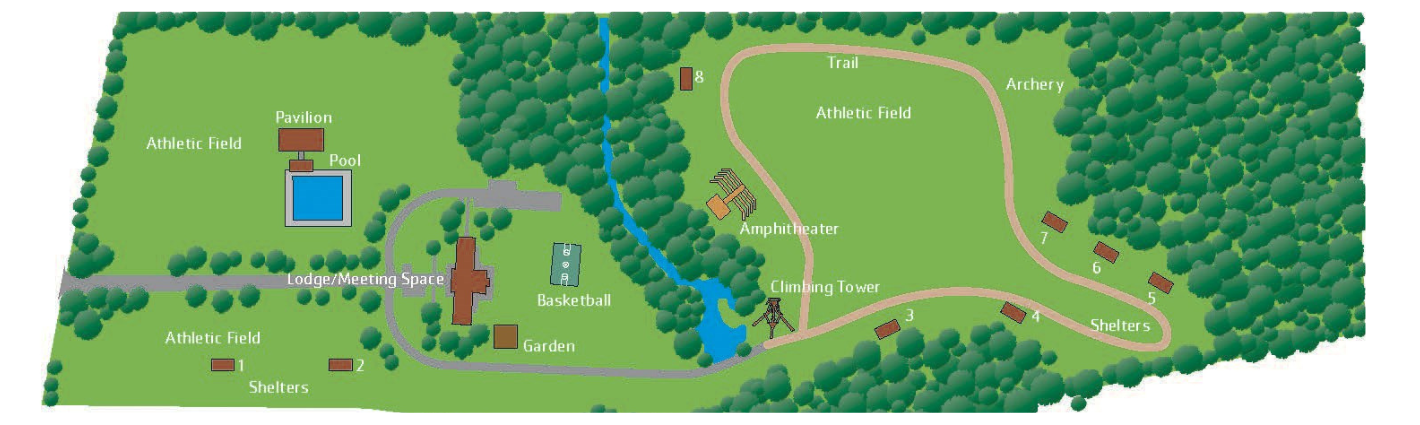 Map of Camp Arrowhead