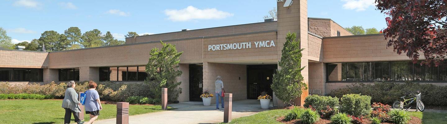 Front entrance of the Portsmouth Family YMCA