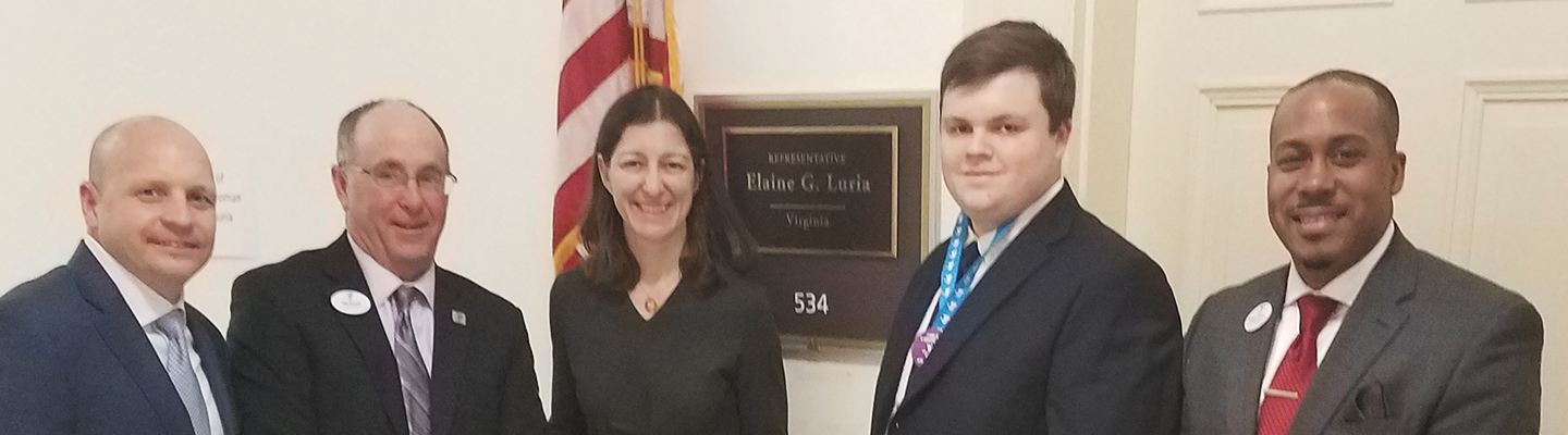 YMCA leadership and youth in government participant with Representative Elaine Luria