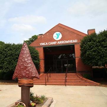 Front of YMCA Camp Arrowhead main building