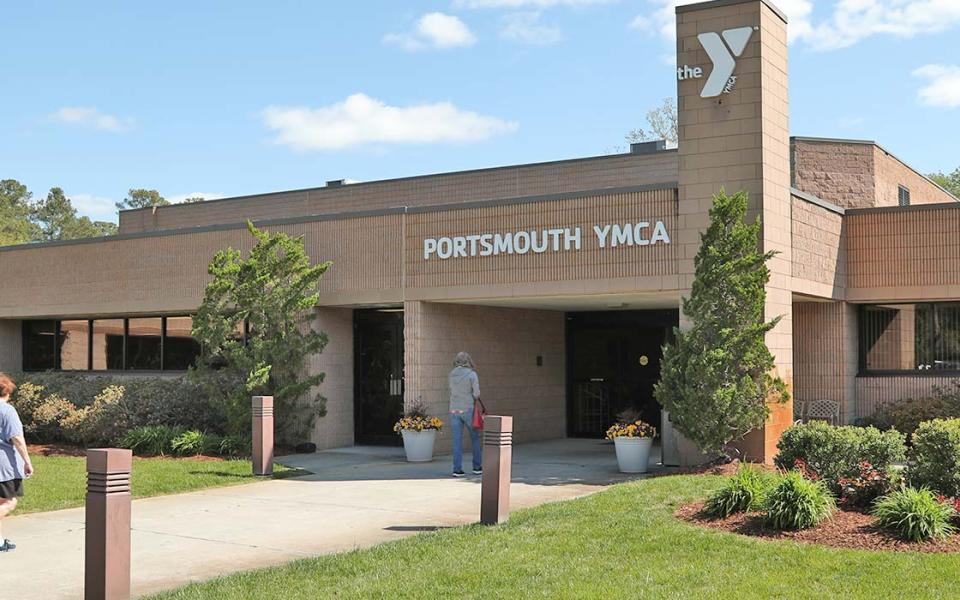 Front entrance of the Portsmouth Family YMCA