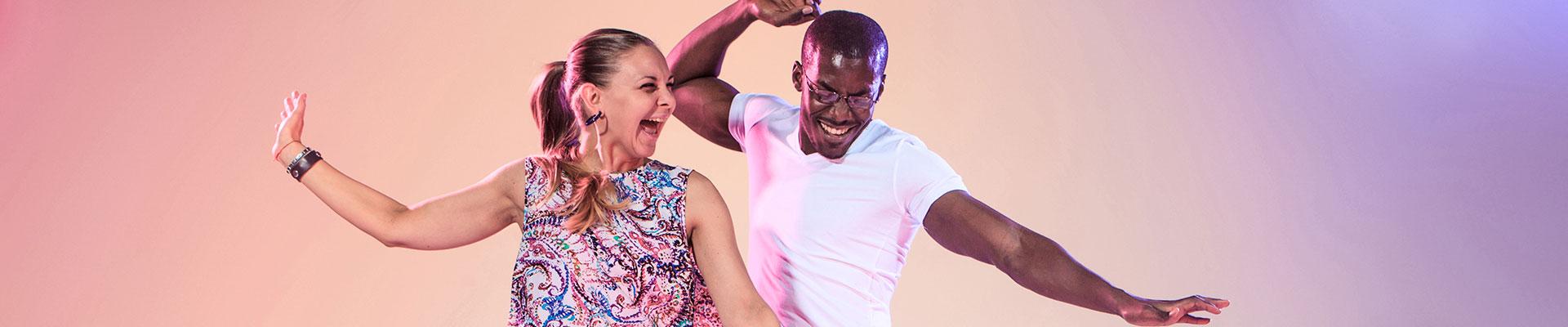 Two parents celebrating